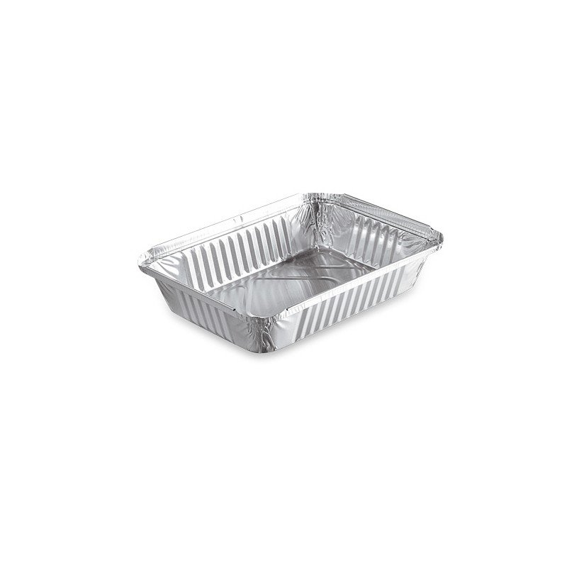 Barquette aluminium rectangulaire 890ml